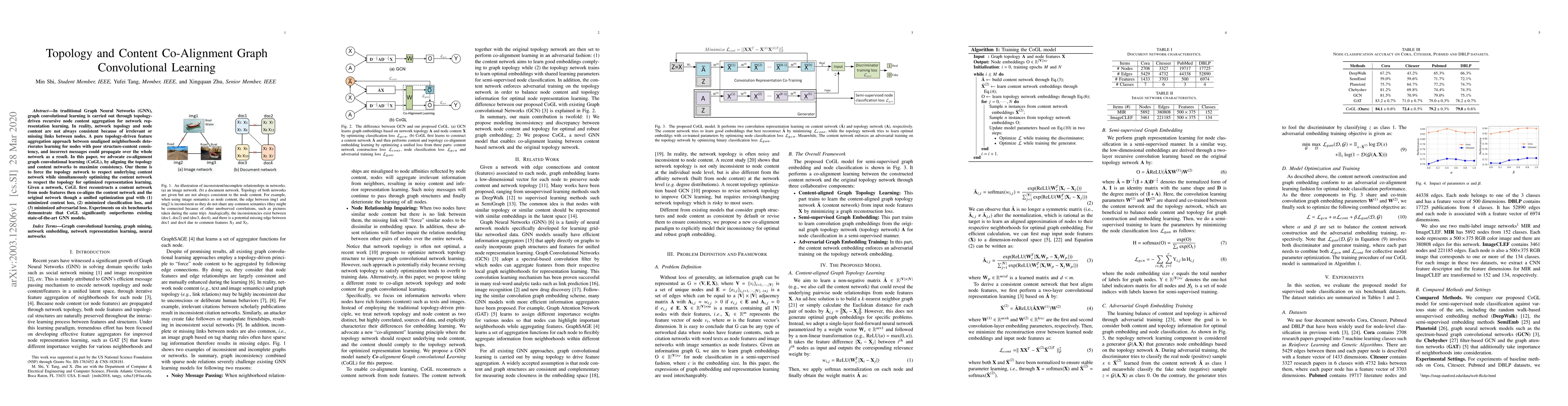 Thumbnail for Topology and Content Co-Alignment Graph Convolutional Learning