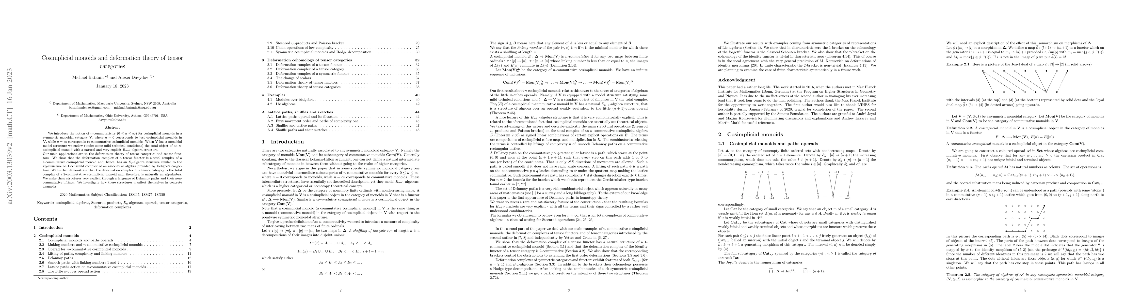 Thumbnail for Cosimplicial monoids and deformation theory of tensor categories