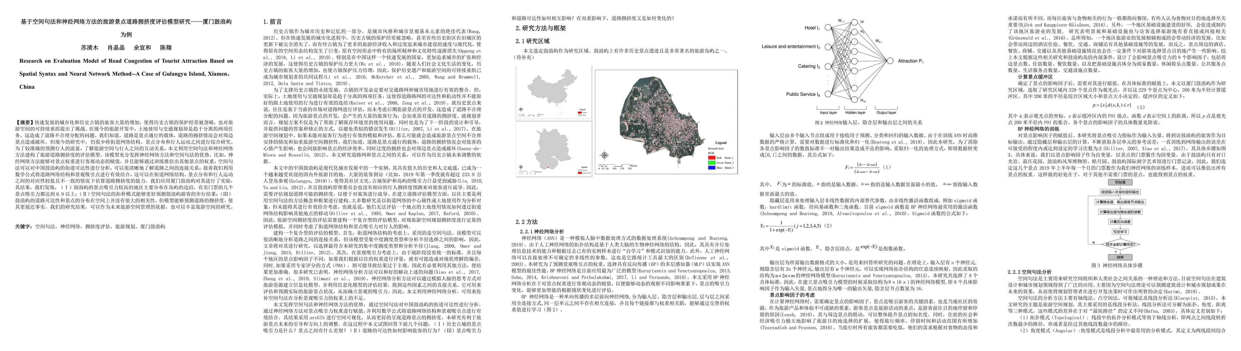 Thumbnail for Research on Evaluation Model of Road Congestion of Tourist Attraction
  Based on Spatial Syntax and Neural Network Method -- A Case of Gulangyu
  Island,Xiamen,China