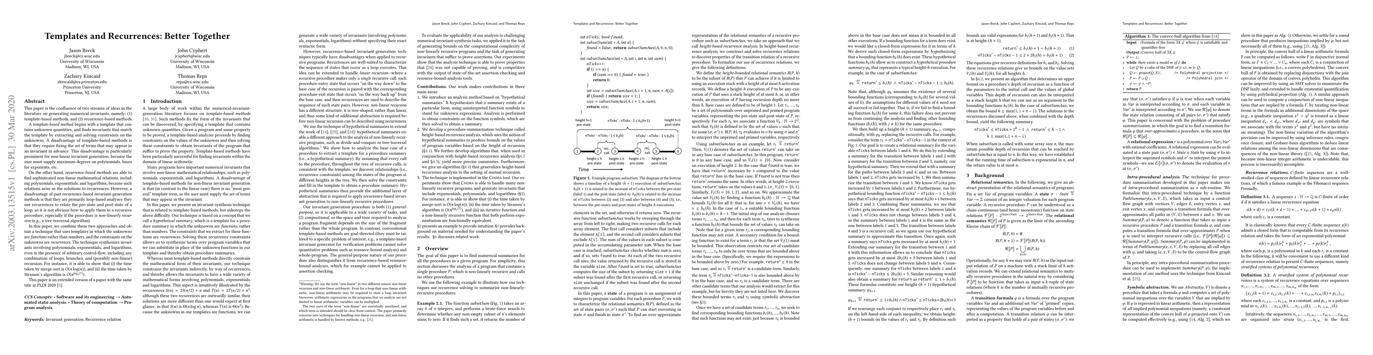 Thumbnail for Templates and Recurrences: Better Together
