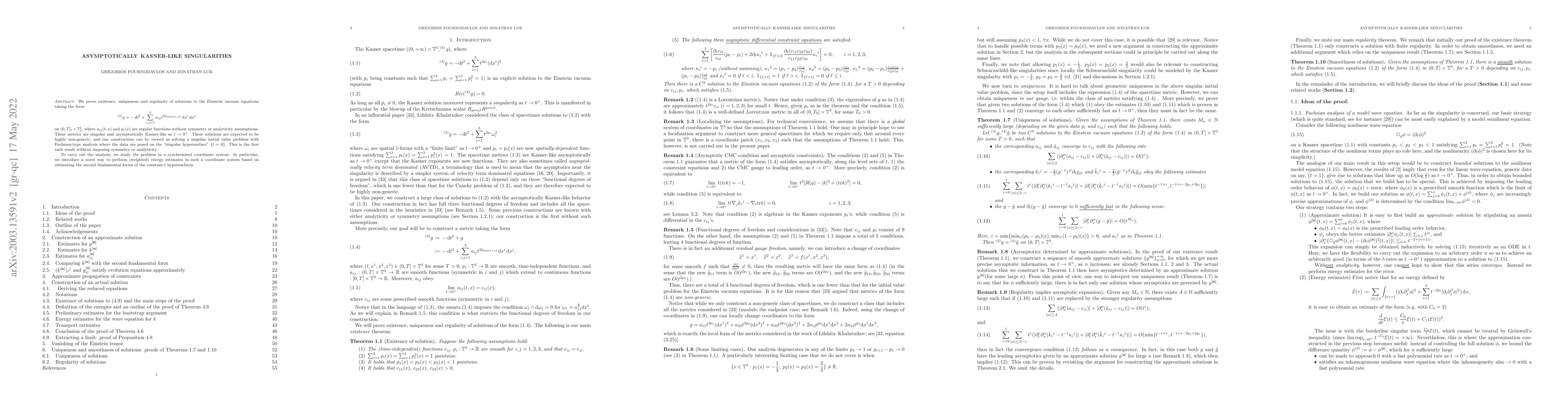 Thumbnail for Asymptotically Kasner-like singularities