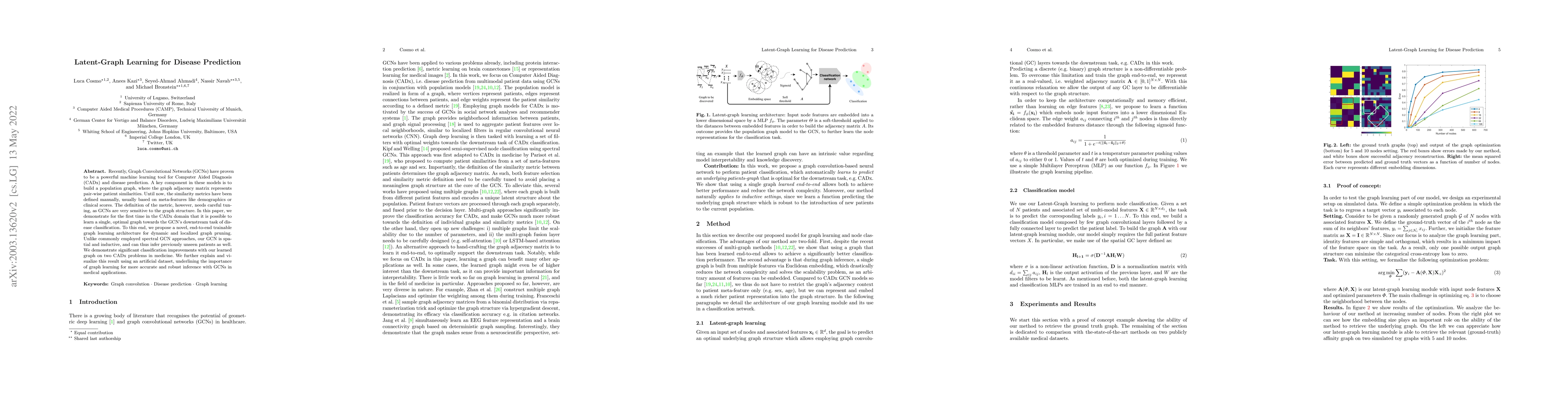 Thumbnail for Latent-Graph Learning for Disease Prediction