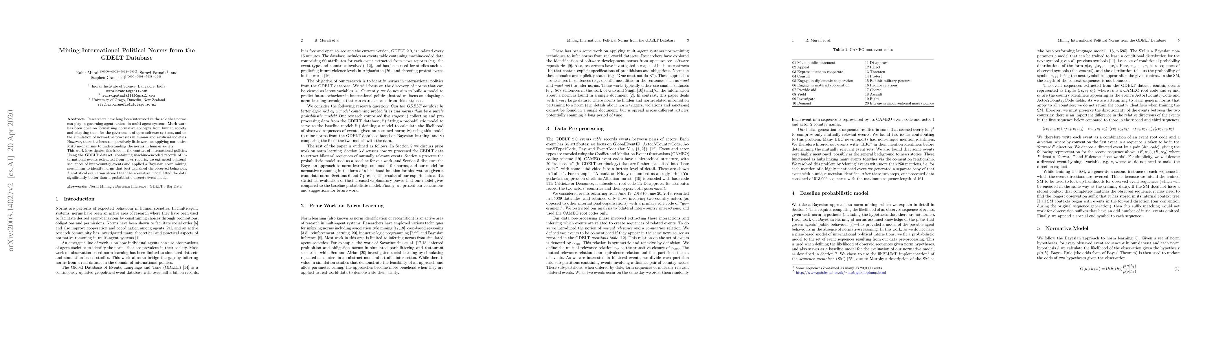 Thumbnail for Mining International Political Norms from the GDELT Database