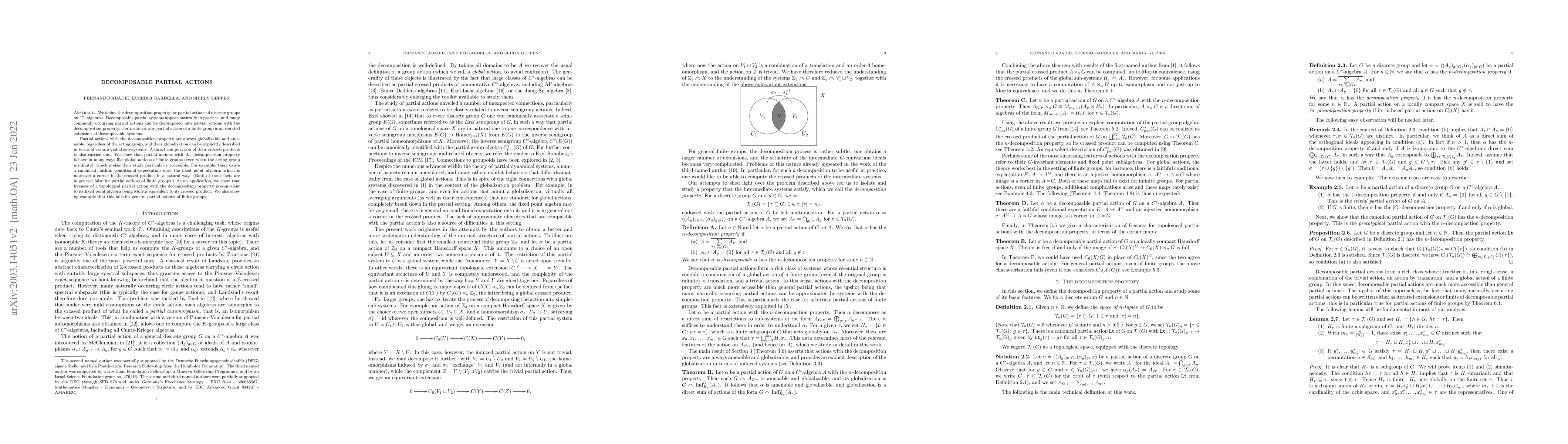 Thumbnail for Decomposable partial actions