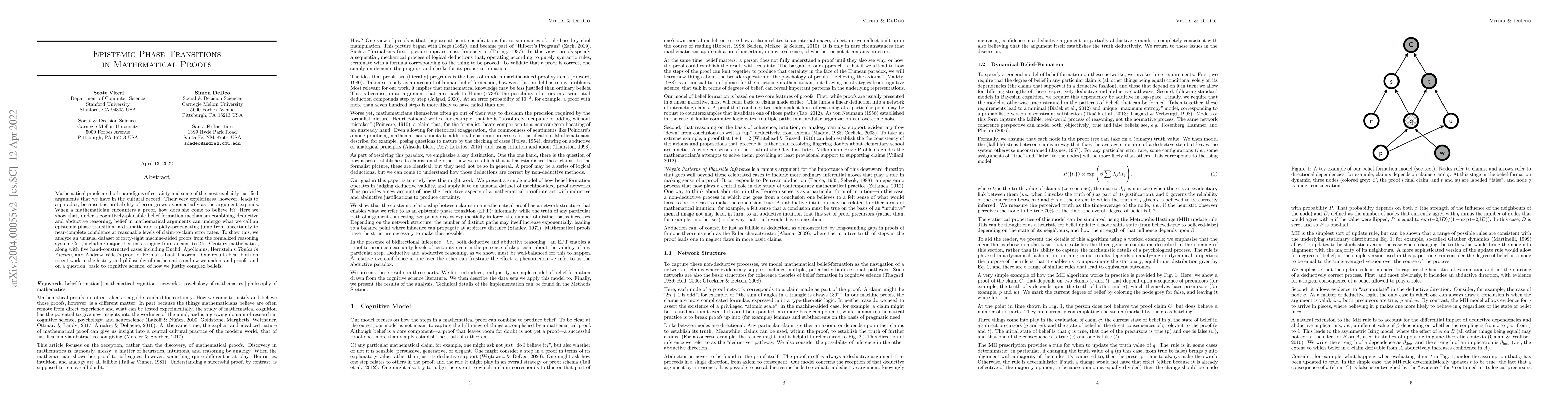 Thumbnail for Epistemic Phase Transitions in Mathematical Proofs