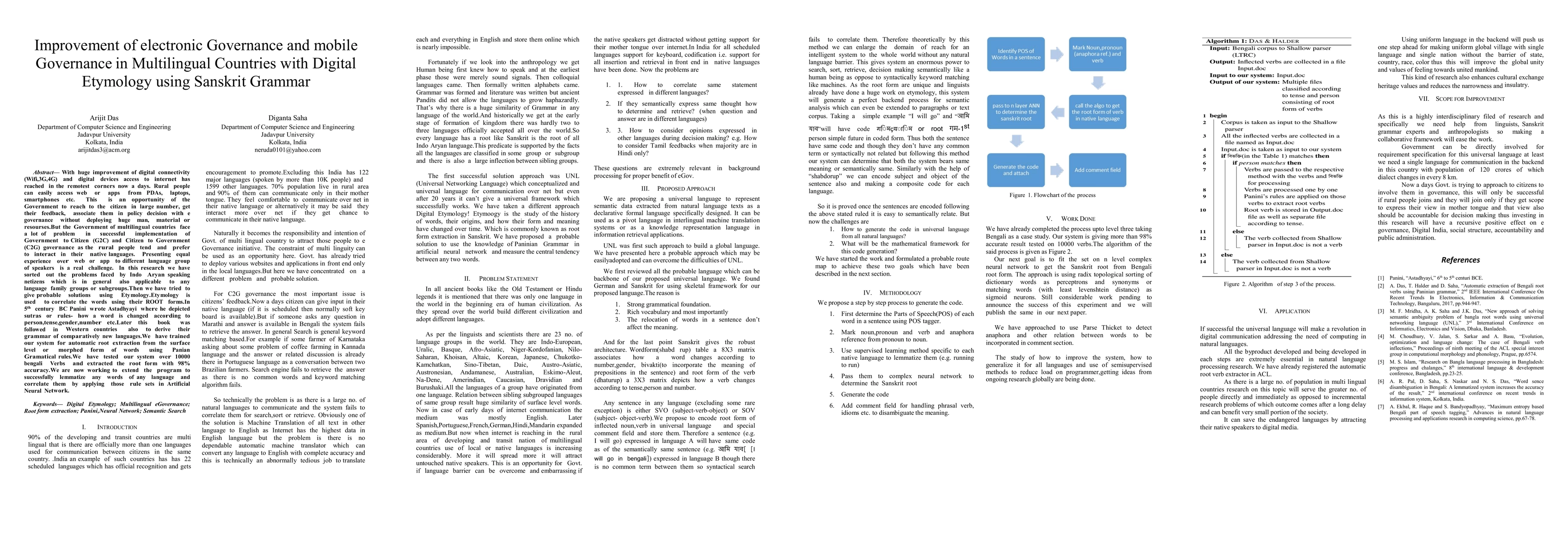 Thumbnail for Improvement of electronic Governance and mobile Governance in
  Multilingual Countries with Digital Etymology using Sanskrit Grammar