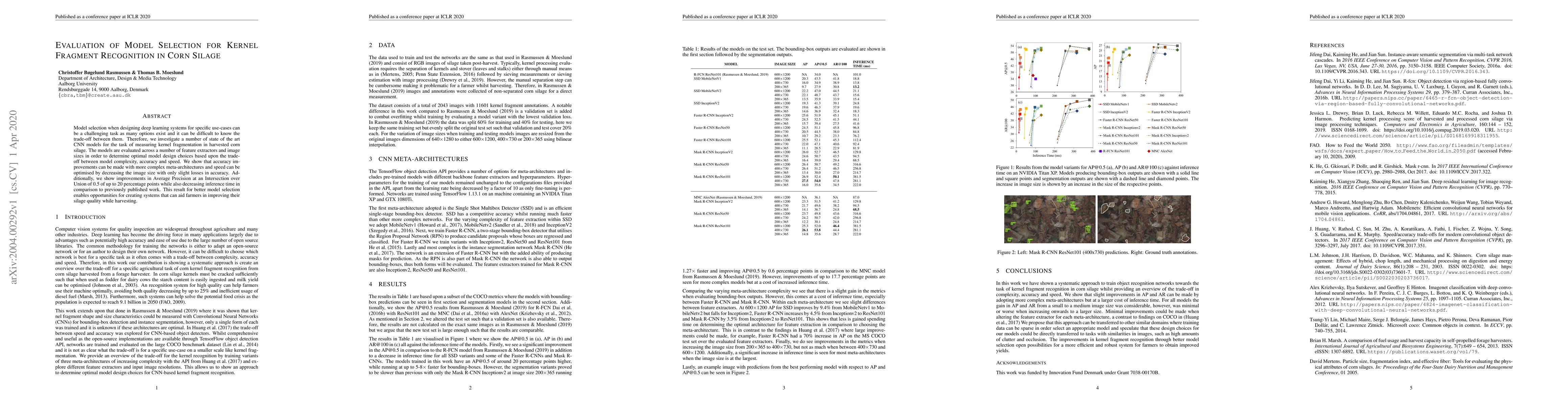 Thumbnail for Evaluation of Model Selection for Kernel Fragment Recognition in Corn
  Silage