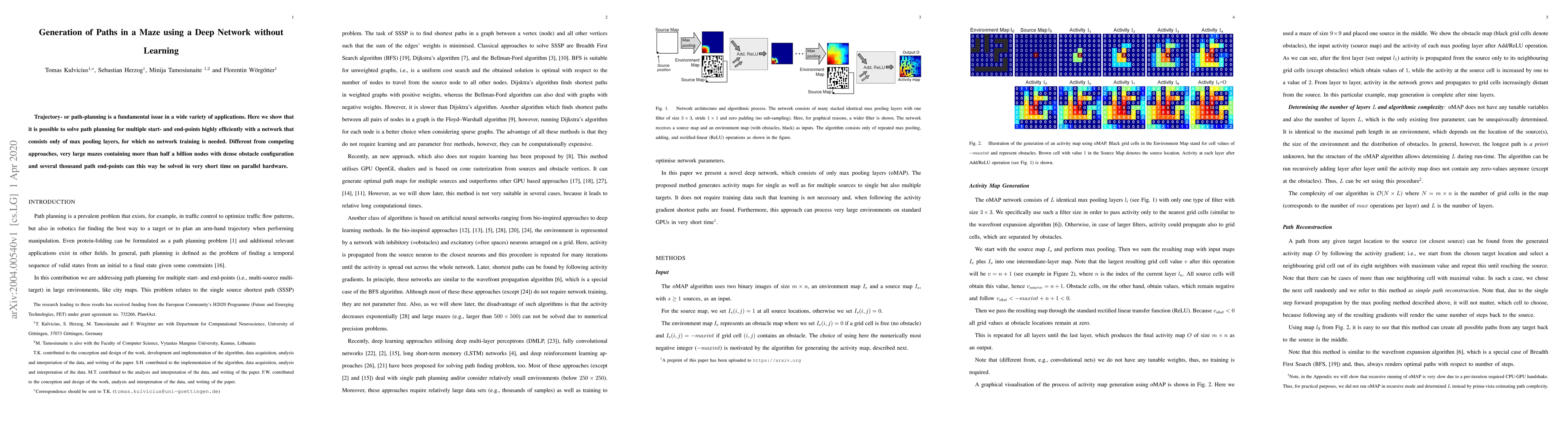 Thumbnail for Generation of Paths in a Maze using a Deep Network without Learning
