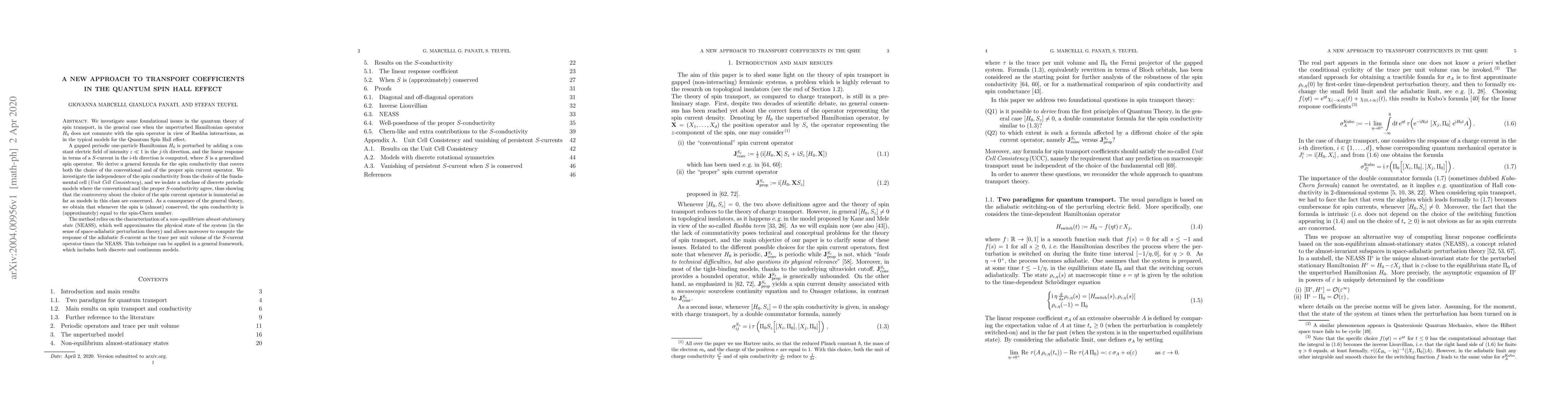 Thumbnail for A new approach to transport coefficients in the quantum spin Hall effect