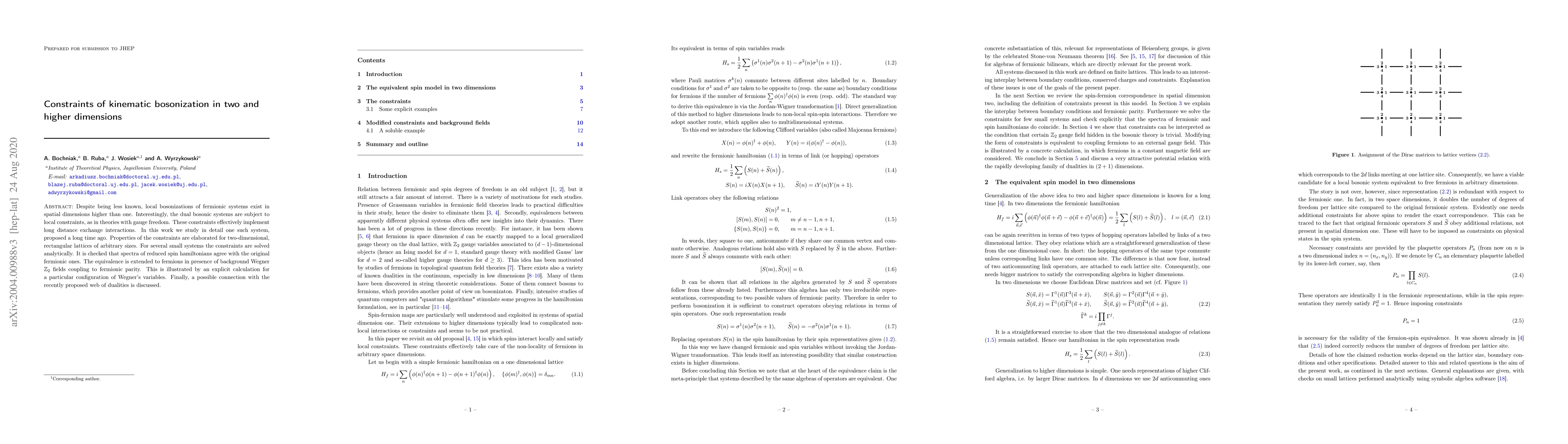 Thumbnail for Constraints of kinematic bosonization in two and higher dimensions