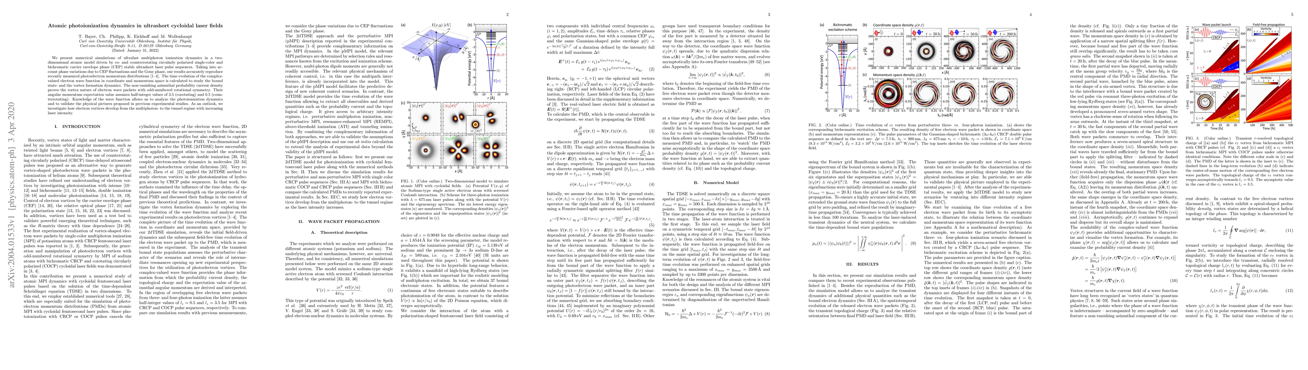 Thumbnail for Atomic photoionization dynamics in ultrashort cycloidal laser fields