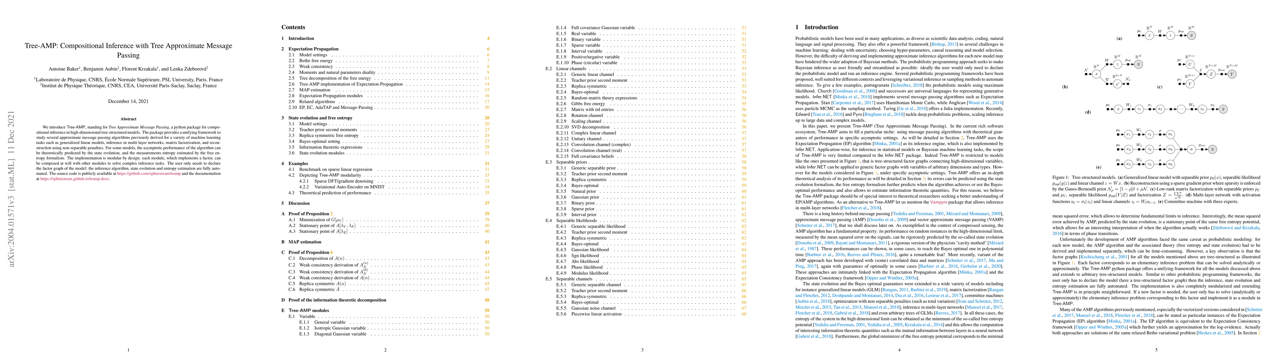 Thumbnail for Tree-AMP: Compositional Inference with Tree Approximate Message Passing