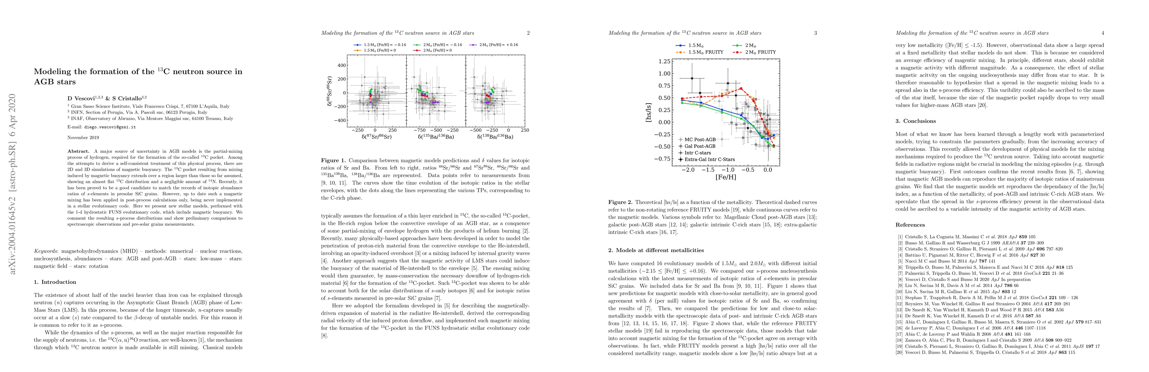Thumbnail for Modeling the formation of the $^{13}$C neutron source in AGB stars
