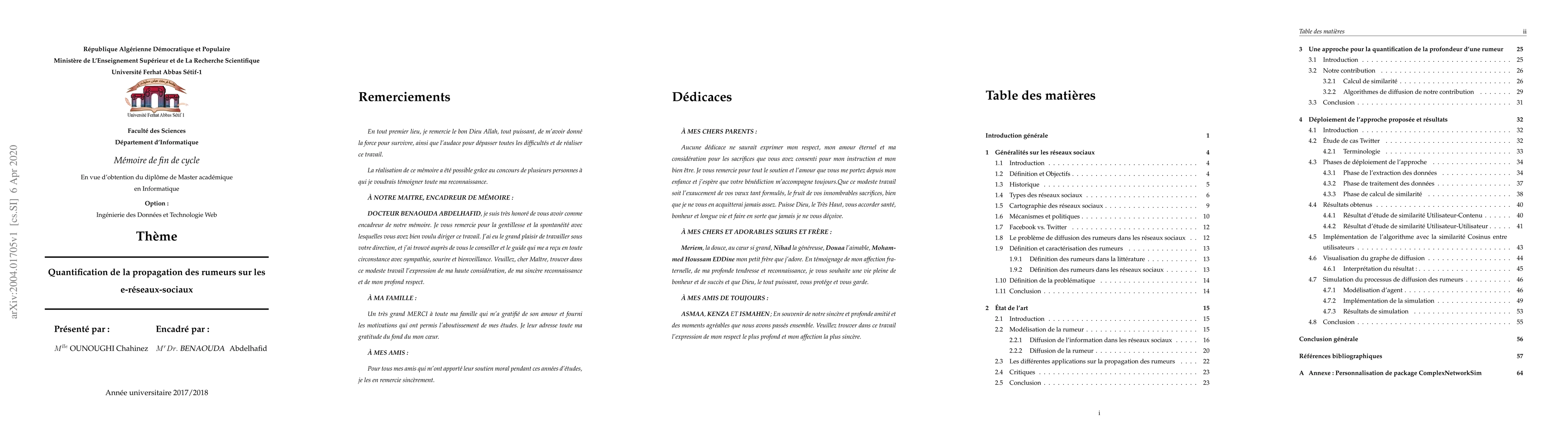 Thumbnail for Quantification of the propagation of rumors on social media
