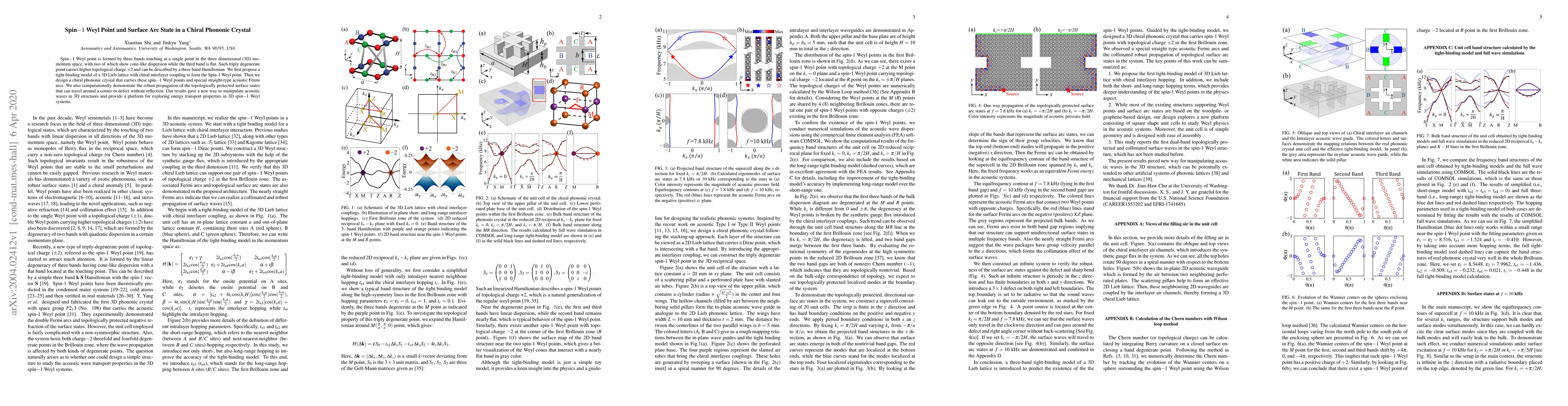 Thumbnail for Spin-1 Weyl Point and Surface Arc State in a Chiral Phononic Crystal