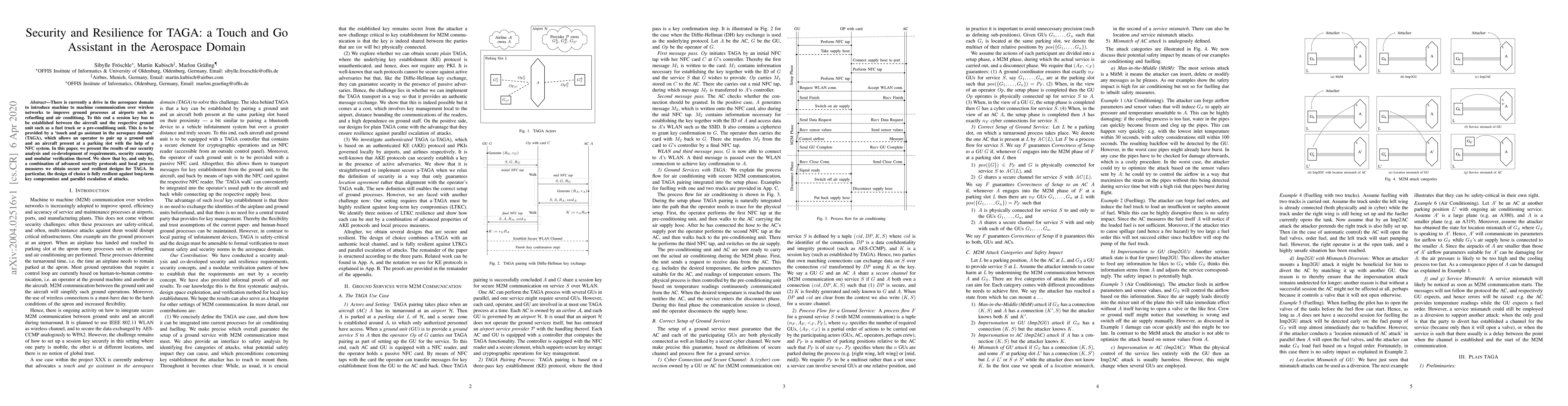 Thumbnail for Security Analysis and Design for TAGA: a Touch and Go Assistant in the
  Aerospace Domain