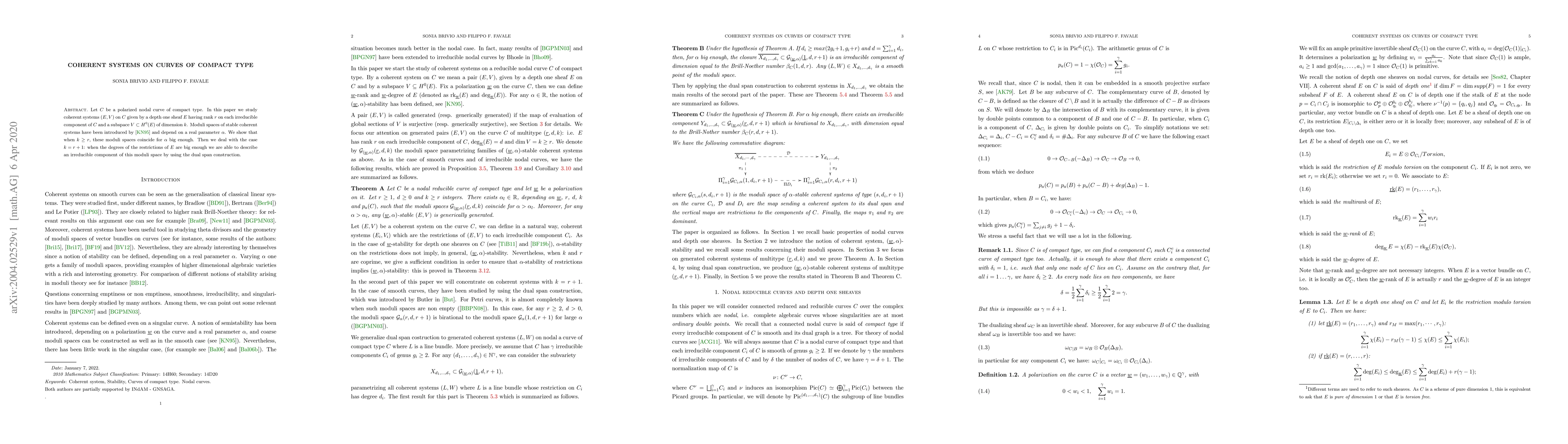 Thumbnail for Coherent systems on curves of compact type