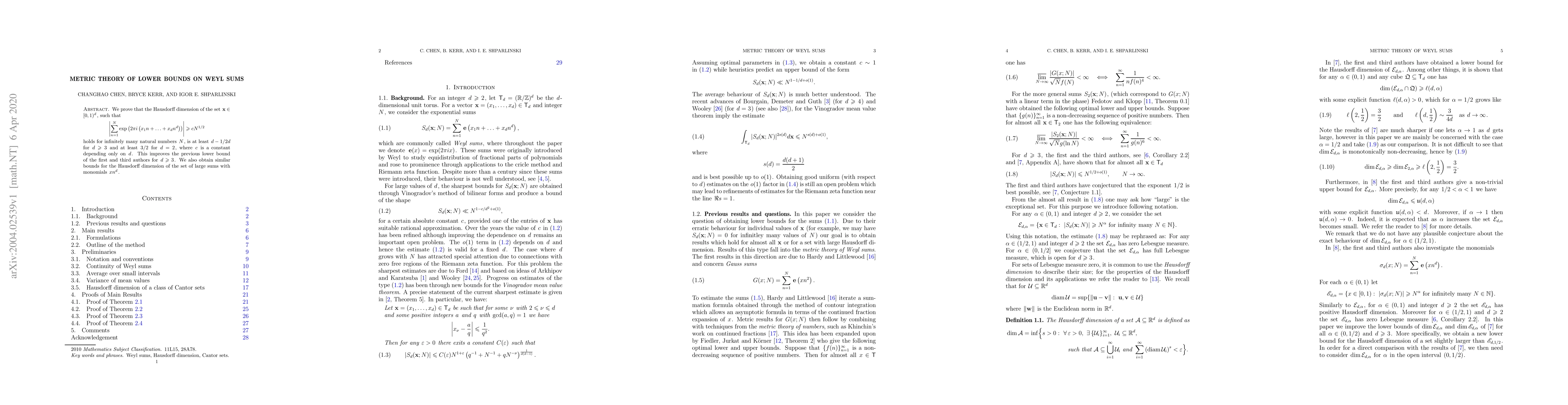 Thumbnail for Metric theory of lower bounds on Weyl sums