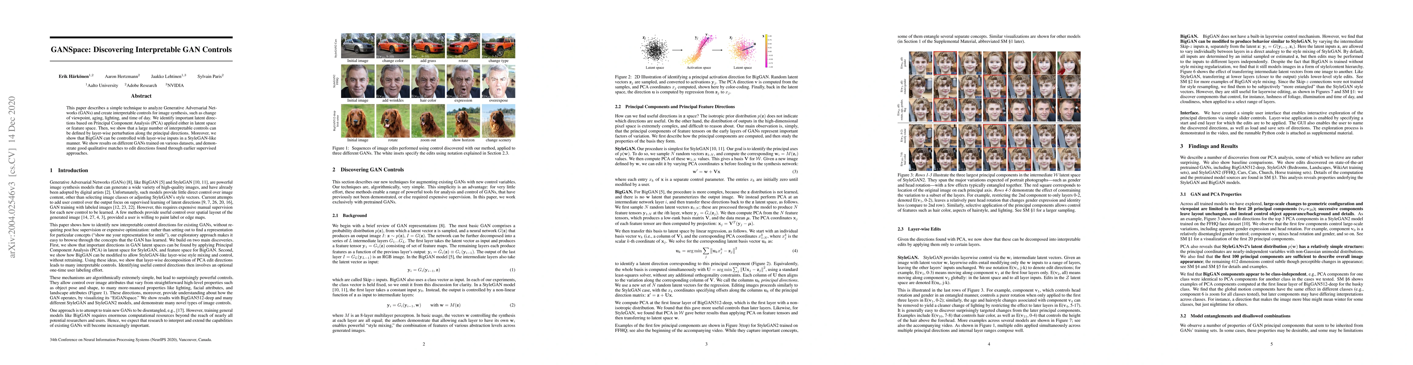 Thumbnail for GANSpace: Discovering Interpretable GAN Controls