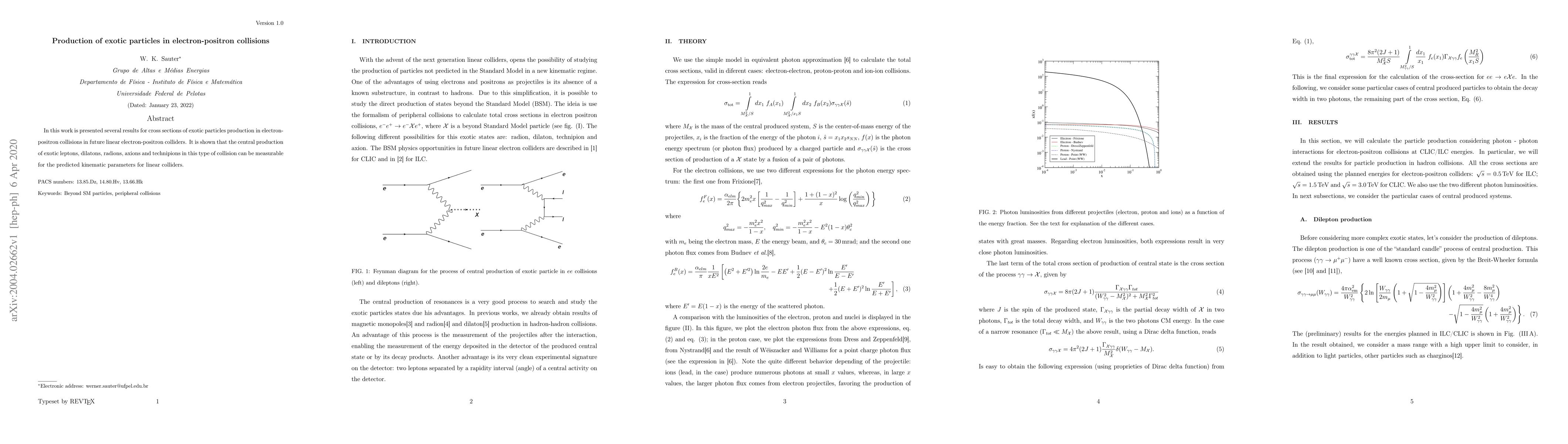 Thumbnail for Production of exotic particles in electron-positron collisions