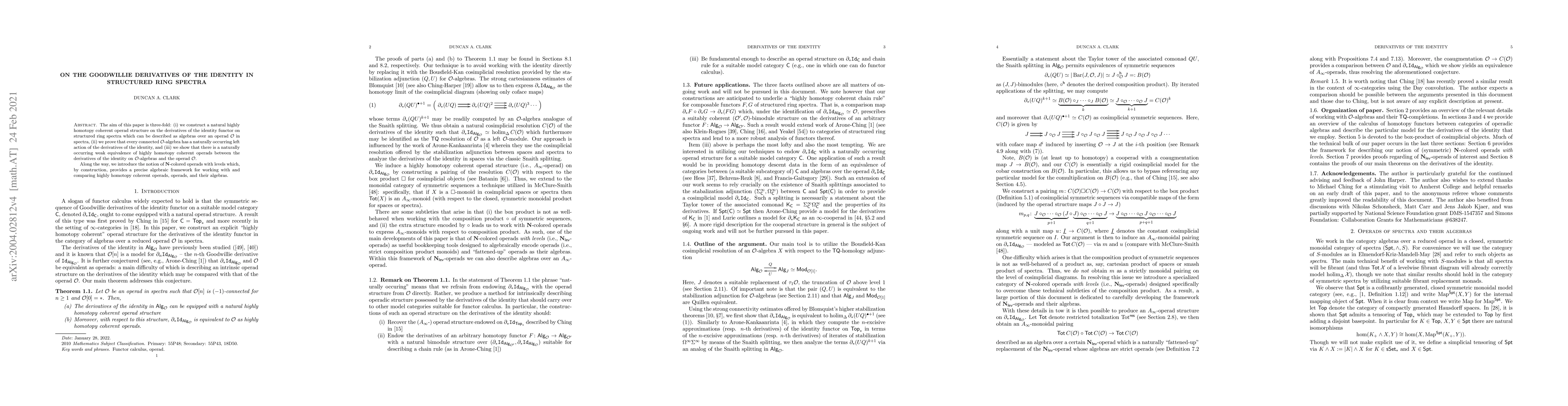 Thumbnail for On the Goodwillie derivatives of the identity in structured ring spectra