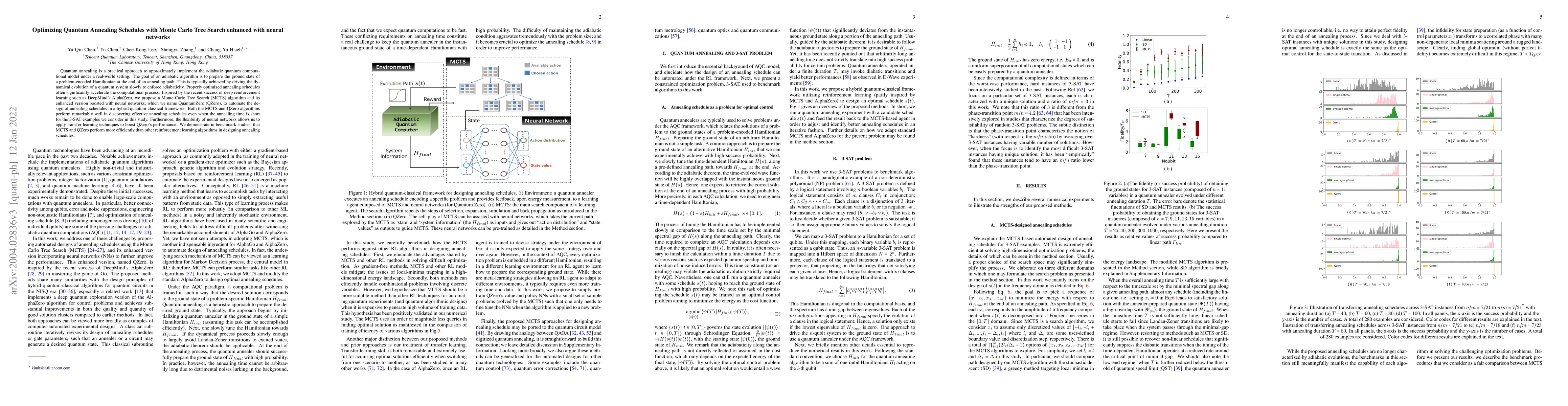 Thumbnail for Optimizing Quantum Annealing Schedules with Monte Carlo Tree Search
  enhanced with neural networks