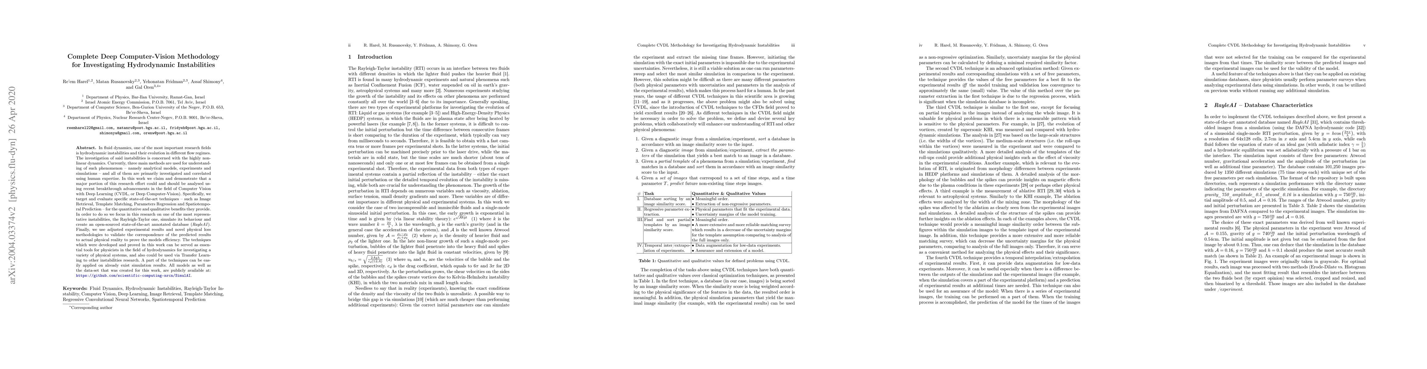 Thumbnail for Complete CVDL Methodology for Investigating Hydrodynamic Instabilities