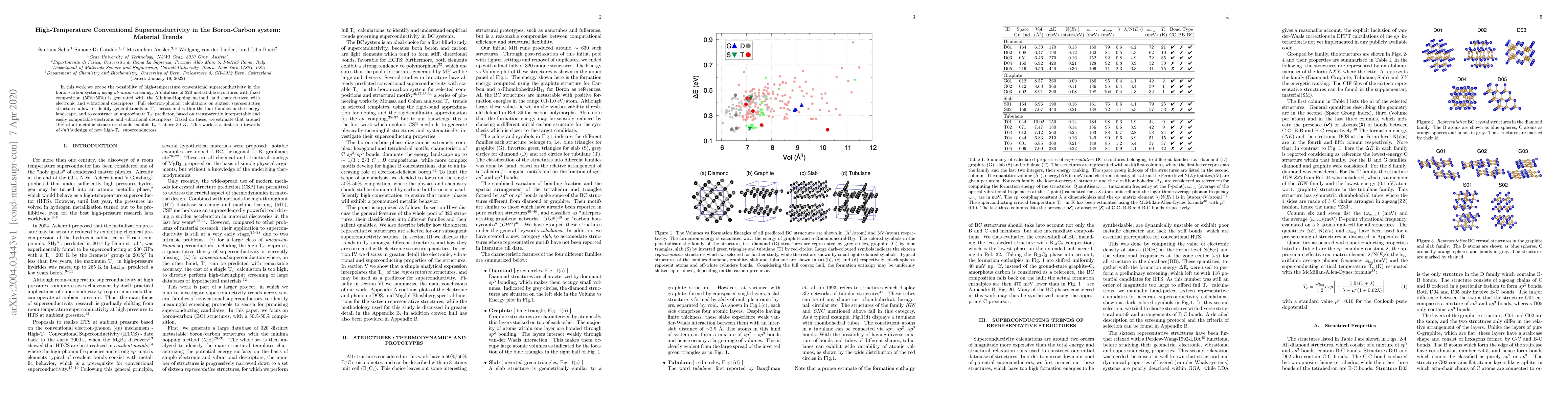 Thumbnail for High-Temperature Conventional Superconductivity in the Boron-Carbon
  system: Material Trends