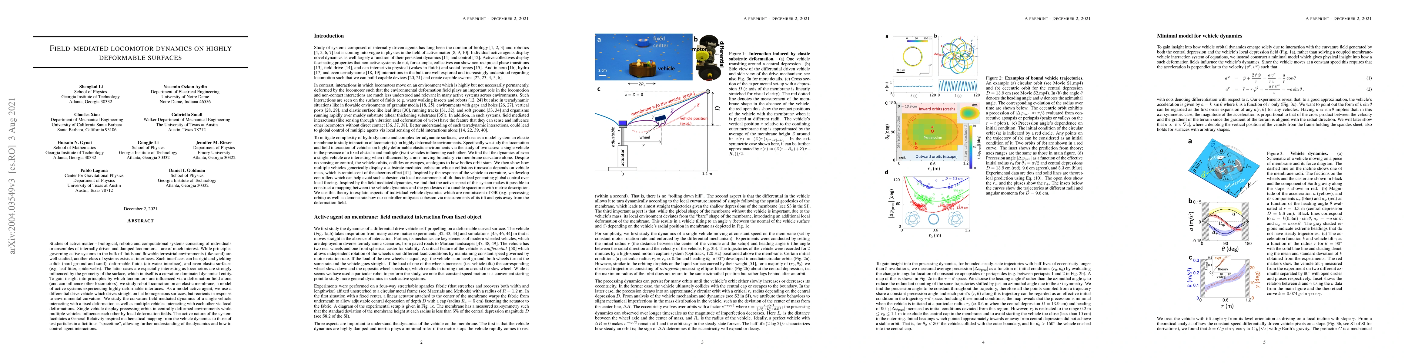 Thumbnail for Field-mediated locomotor dynamics on highly deformable surfaces