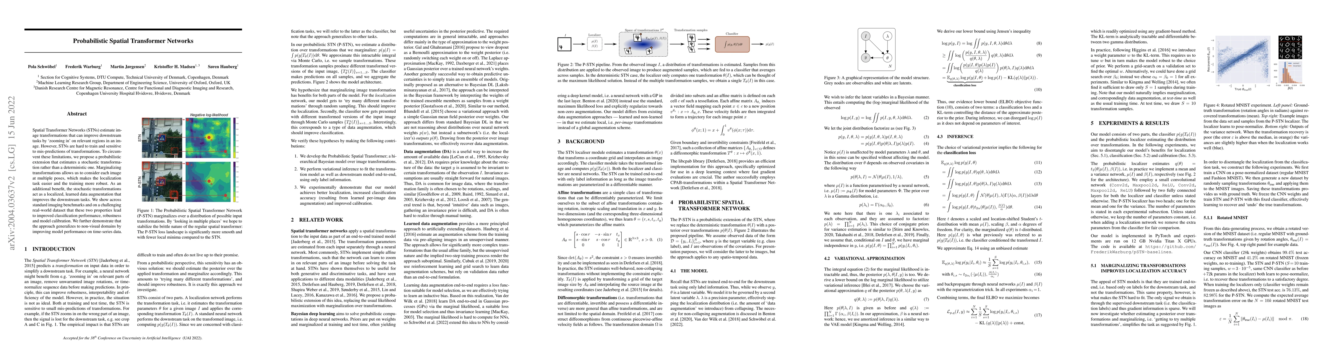 Thumbnail for Probabilistic Spatial Transformer Networks