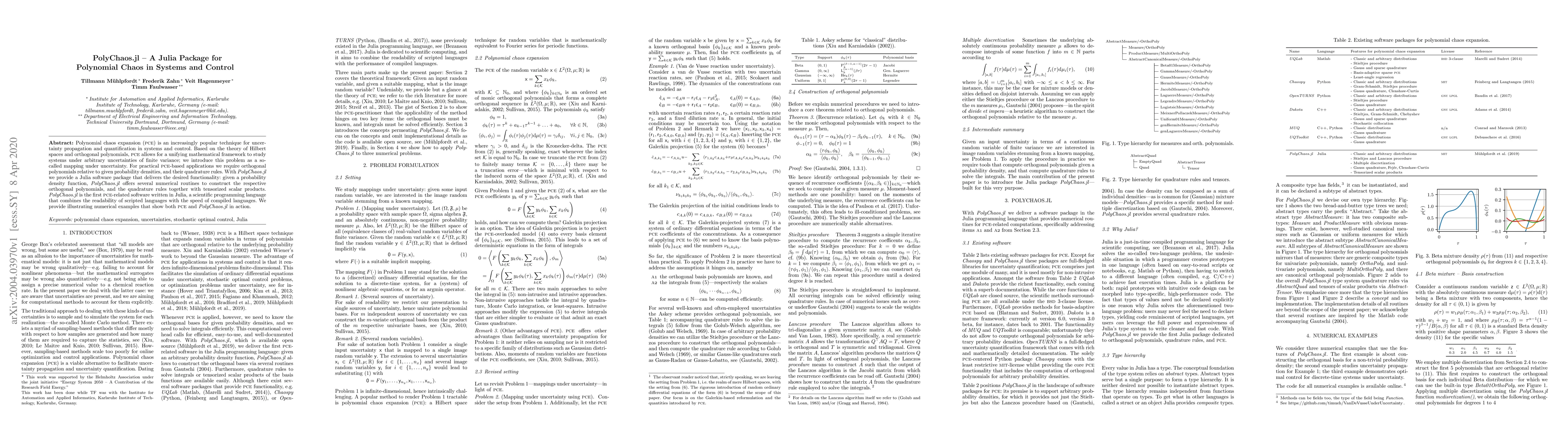 Thumbnail for PolyChaos.jl -- A Julia Package for Polynomial Chaos in Systems and
  Control