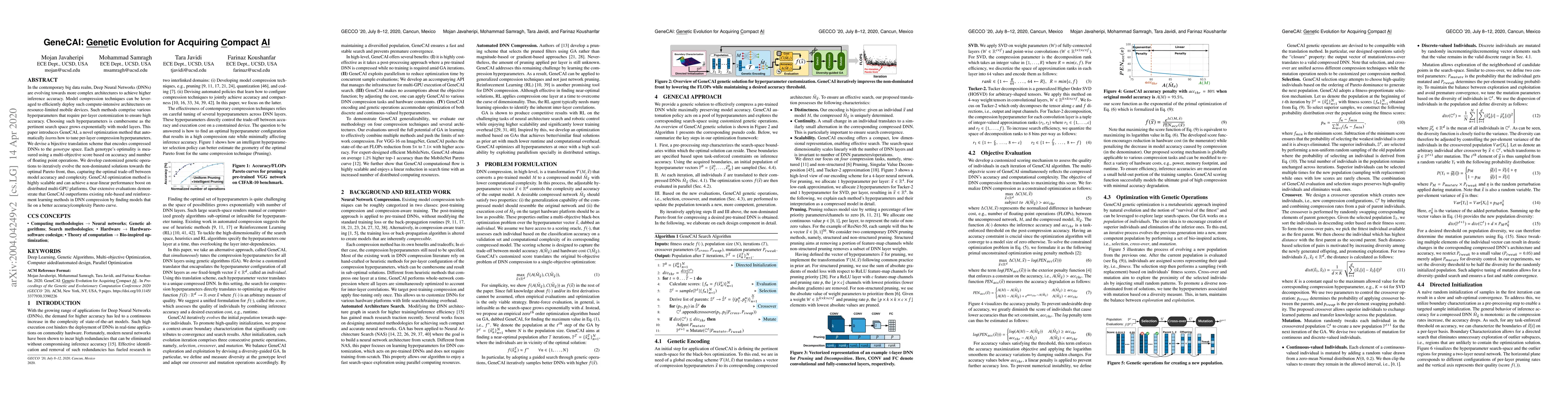 Thumbnail for GeneCAI: Genetic Evolution for Acquiring Compact AI