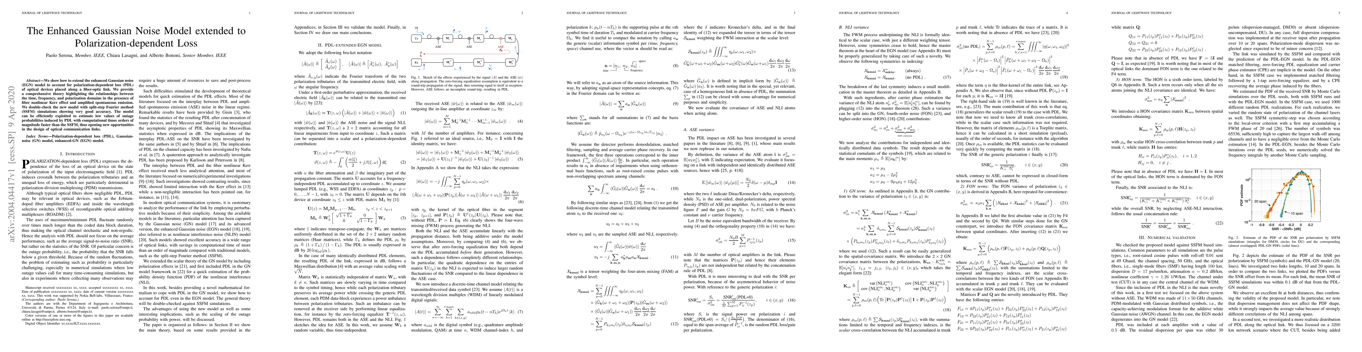 Thumbnail for The Enhanced Gaussian Noise Model extended to Polarization-dependent
  Loss