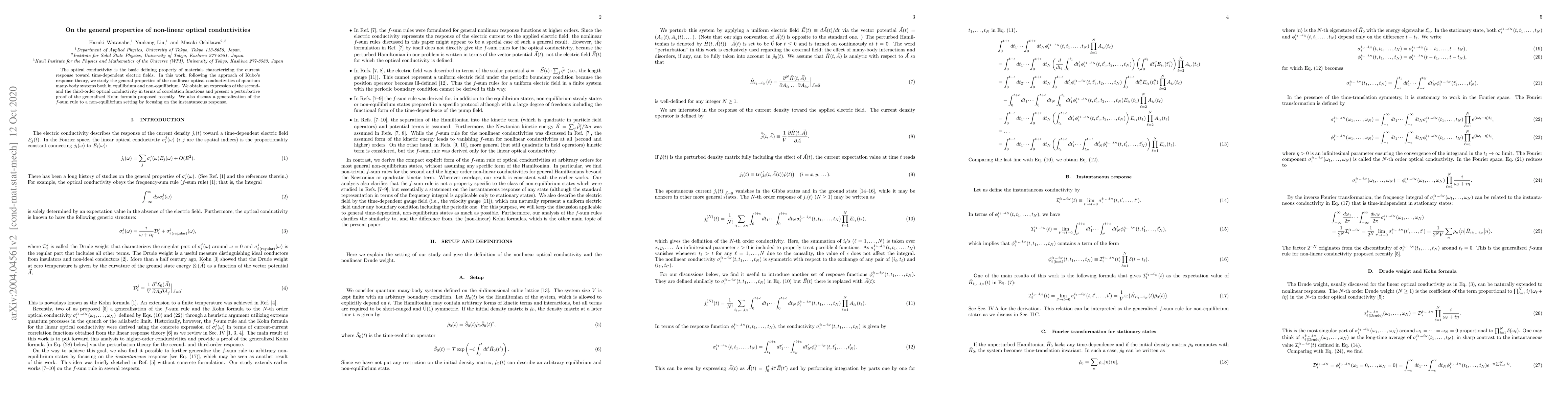 Thumbnail for On the general properties of non-linear optical conductivities