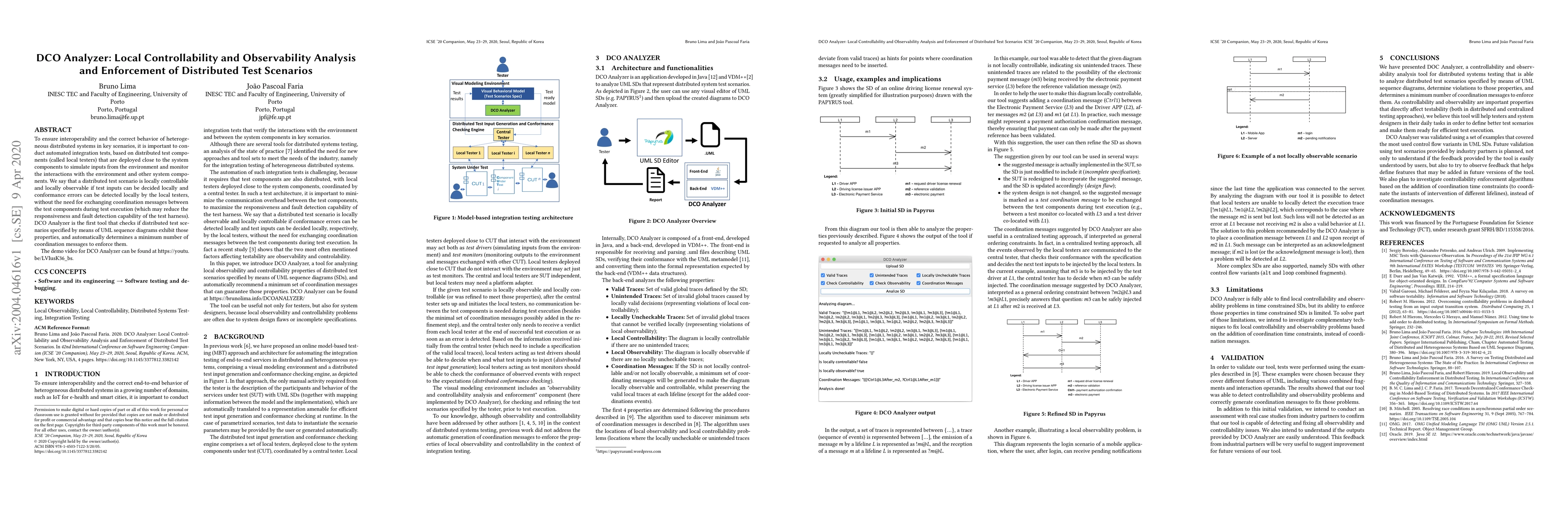 Thumbnail for DCO Analyzer: Local Controllability and Observability Analysis and
  Enforcement of Distributed Test Scenarios