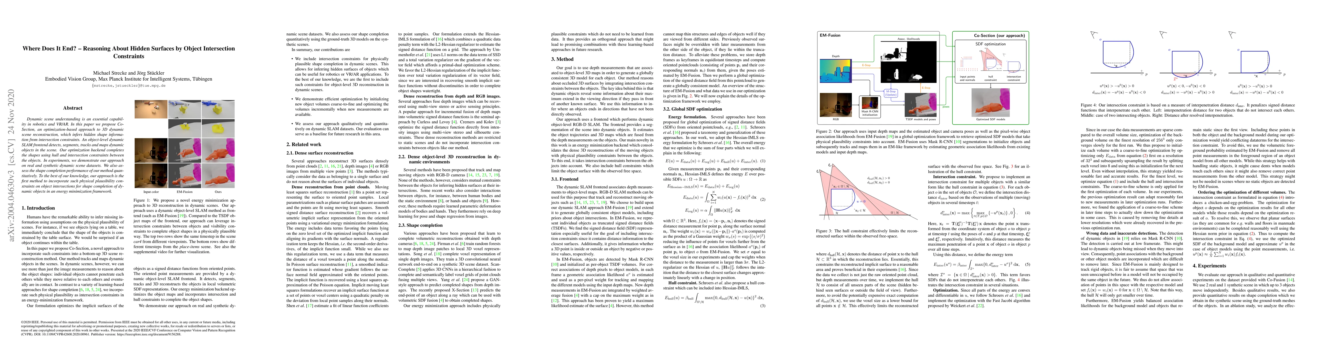 Thumbnail for Where Does It End? -- Reasoning About Hidden Surfaces by Object
  Intersection Constraints