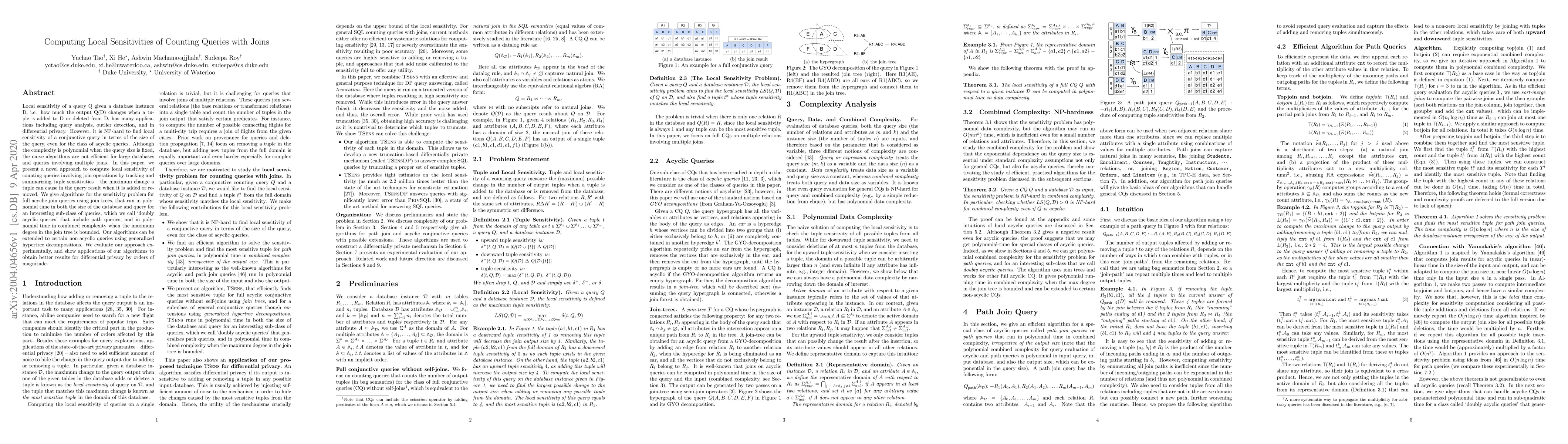 Thumbnail for Computing Local Sensitivities of Counting Queries with Joins
