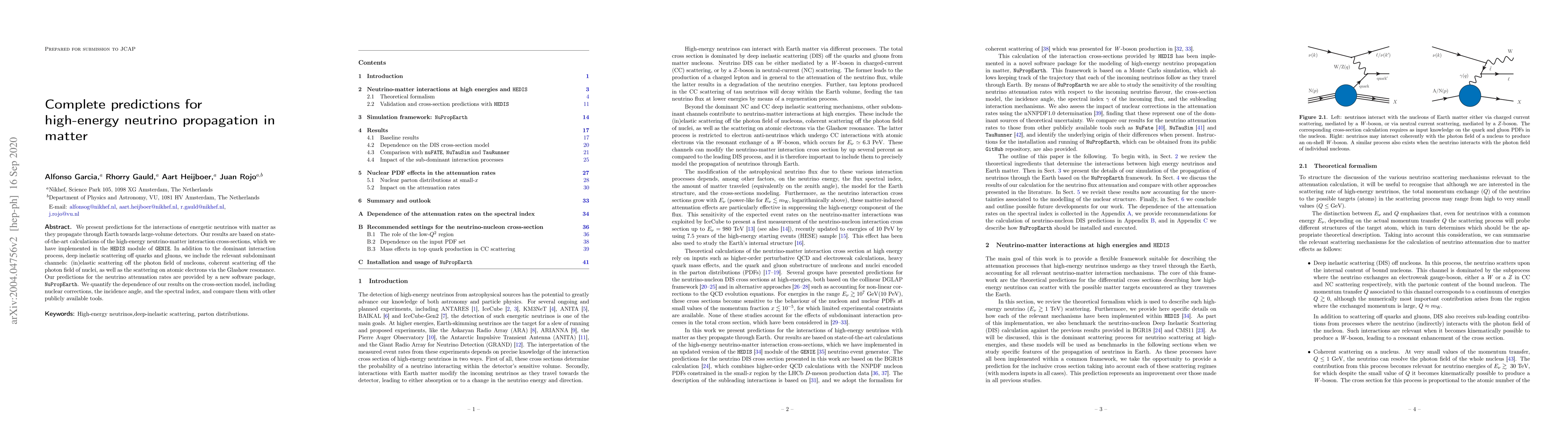 Thumbnail for Complete predictions for high-energy neutrino propagation in matter