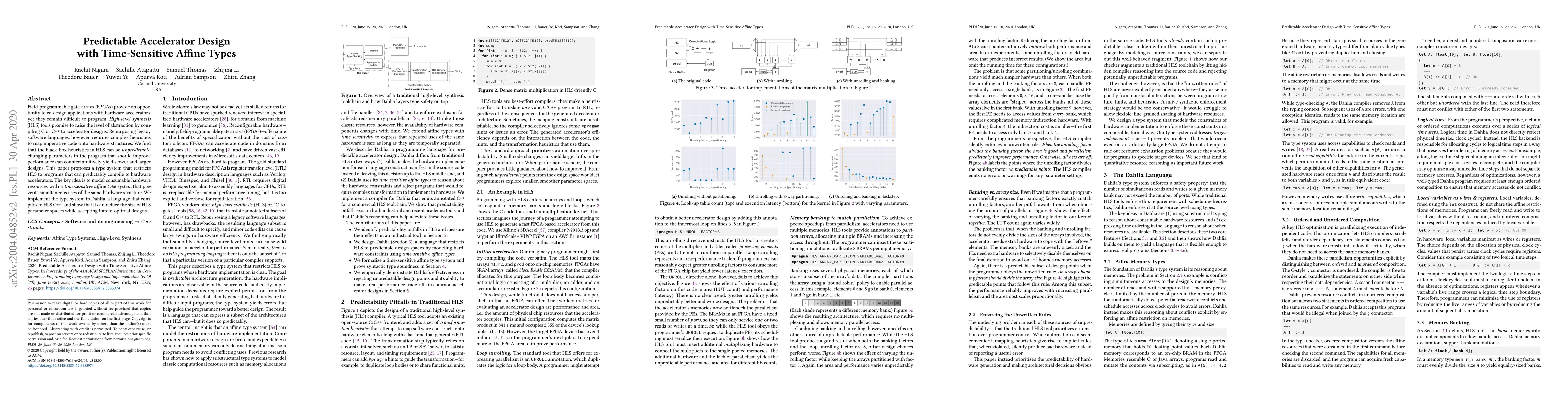 Thumbnail for Predictable Accelerator Design with Time-Sensitive Affine Types
