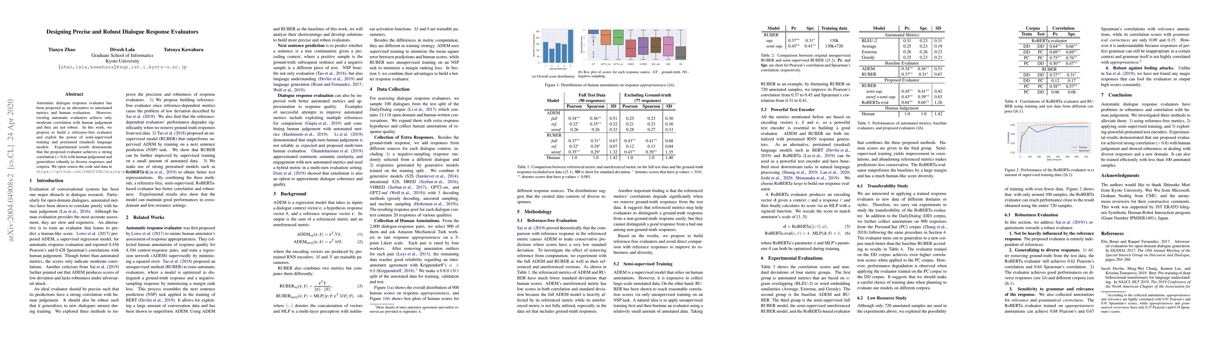 Thumbnail for Designing Precise and Robust Dialogue Response Evaluators