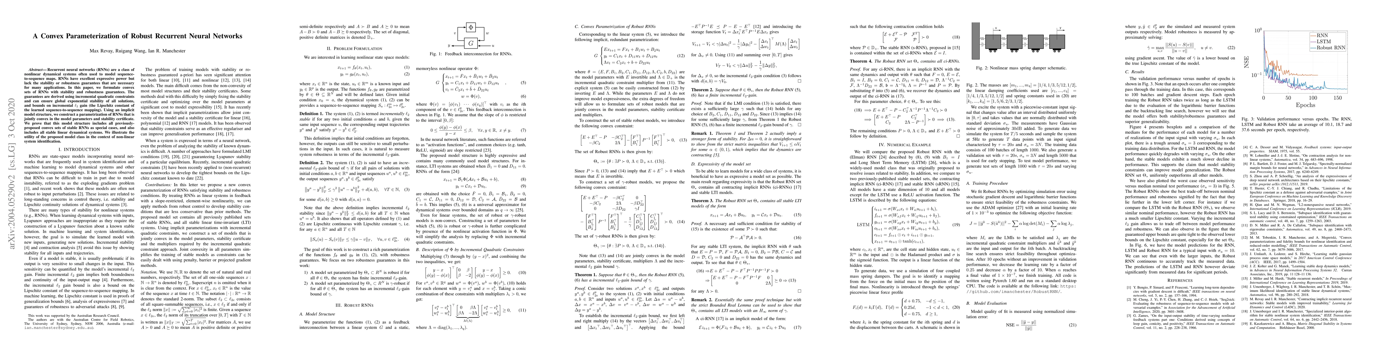 Thumbnail for A Convex Parameterization of Robust Recurrent Neural Networks