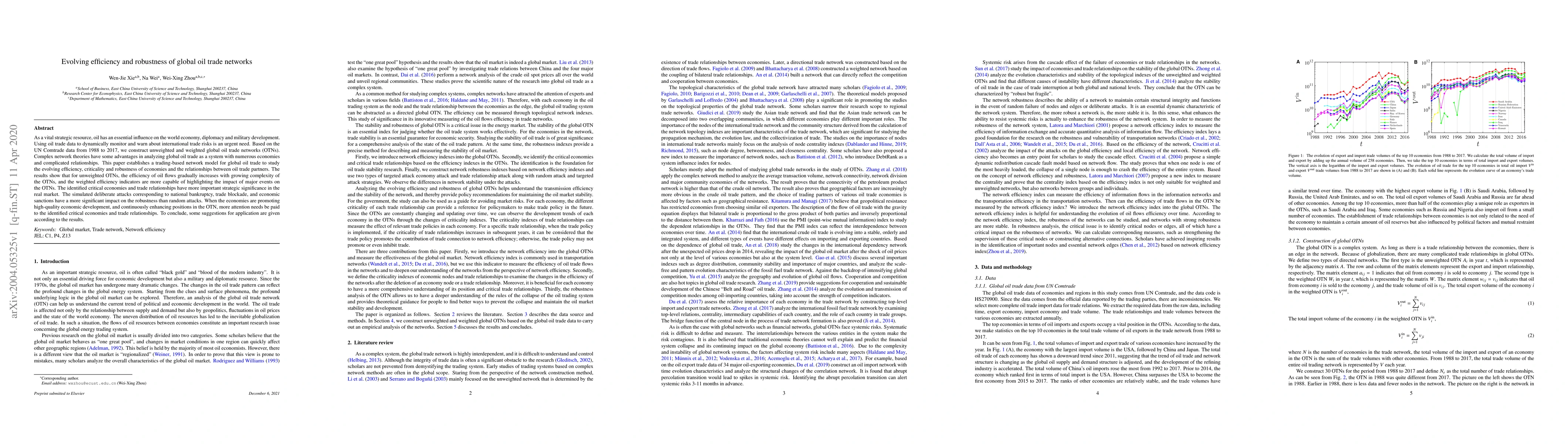 Thumbnail for Evolving efficiency and robustness of global oil trade networks
