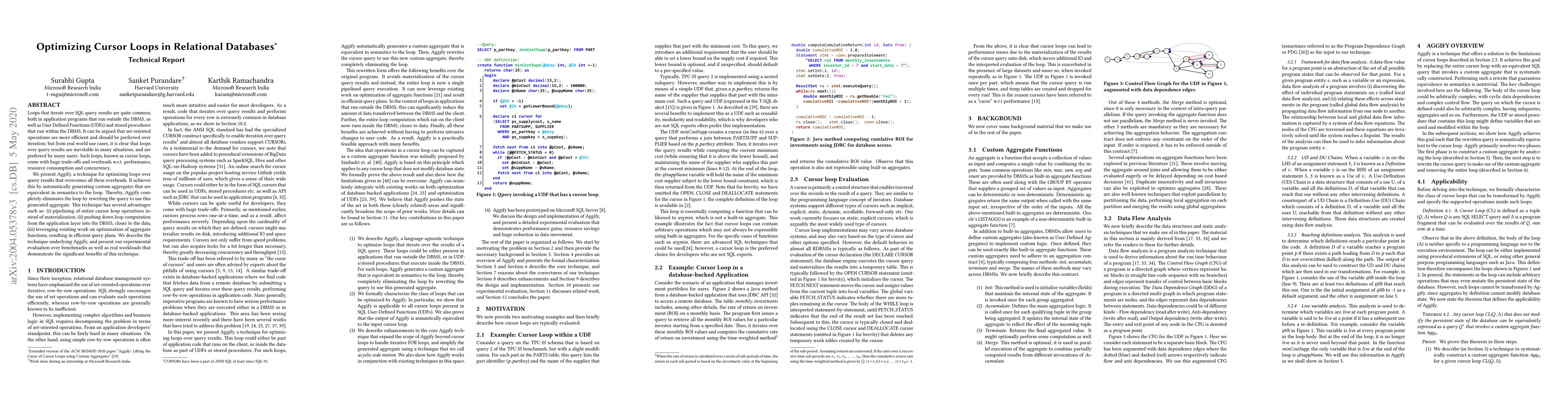 Thumbnail for Optimizing Cursor Loops in Relational Databases