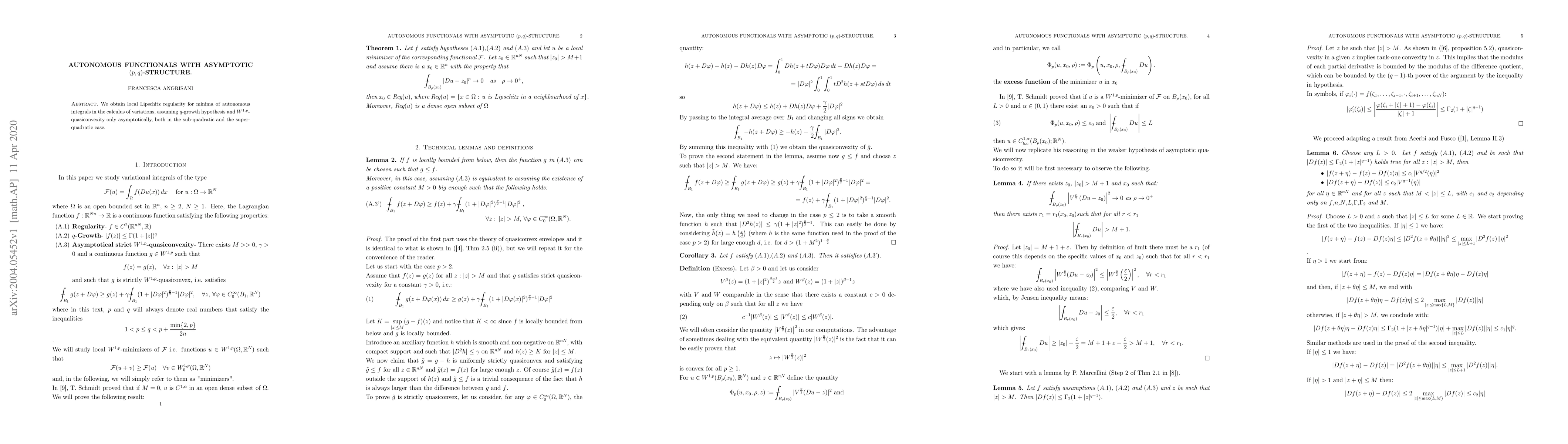 Thumbnail for Autonomous functionals with asymptotic $(p,q)$-structure