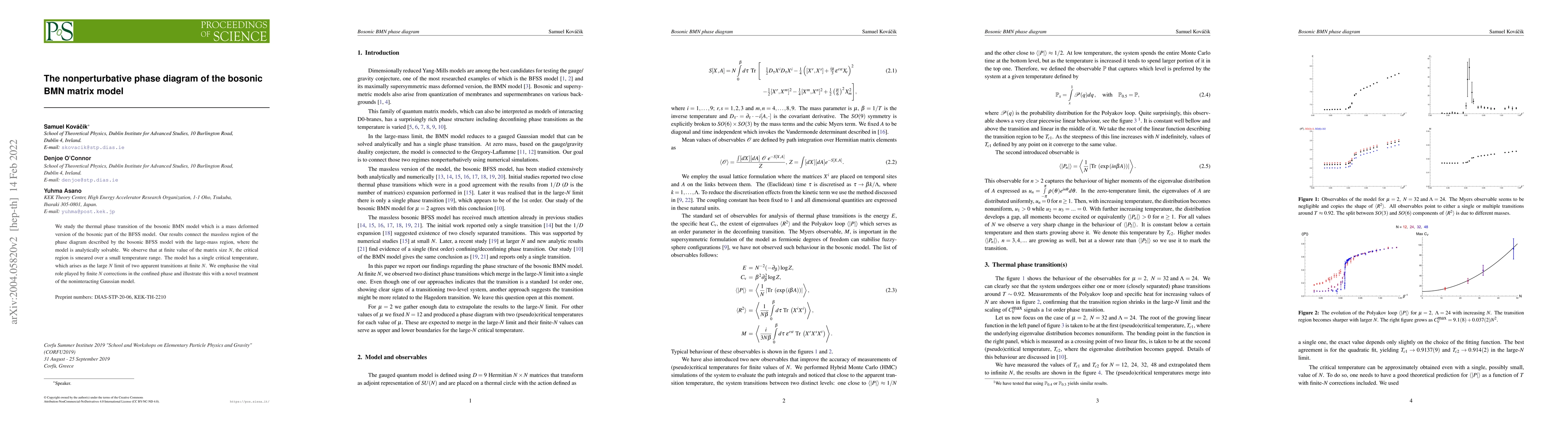 Thumbnail for The nonperturbative phase diagram of the bosonic BMN matrix model