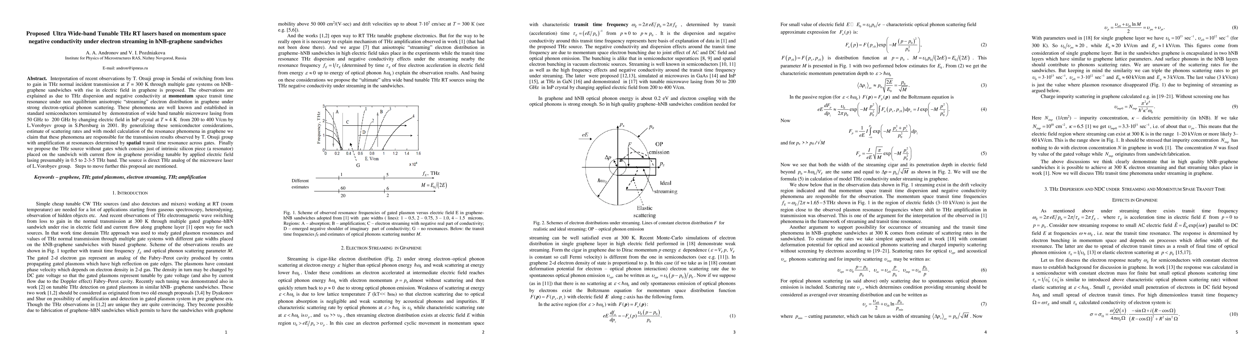 Thumbnail for Proposed ultra wide-band tunable THz RT lasers based on momentum space
  negative conductivity under electron streaming in hNB-graphene sandwiches
