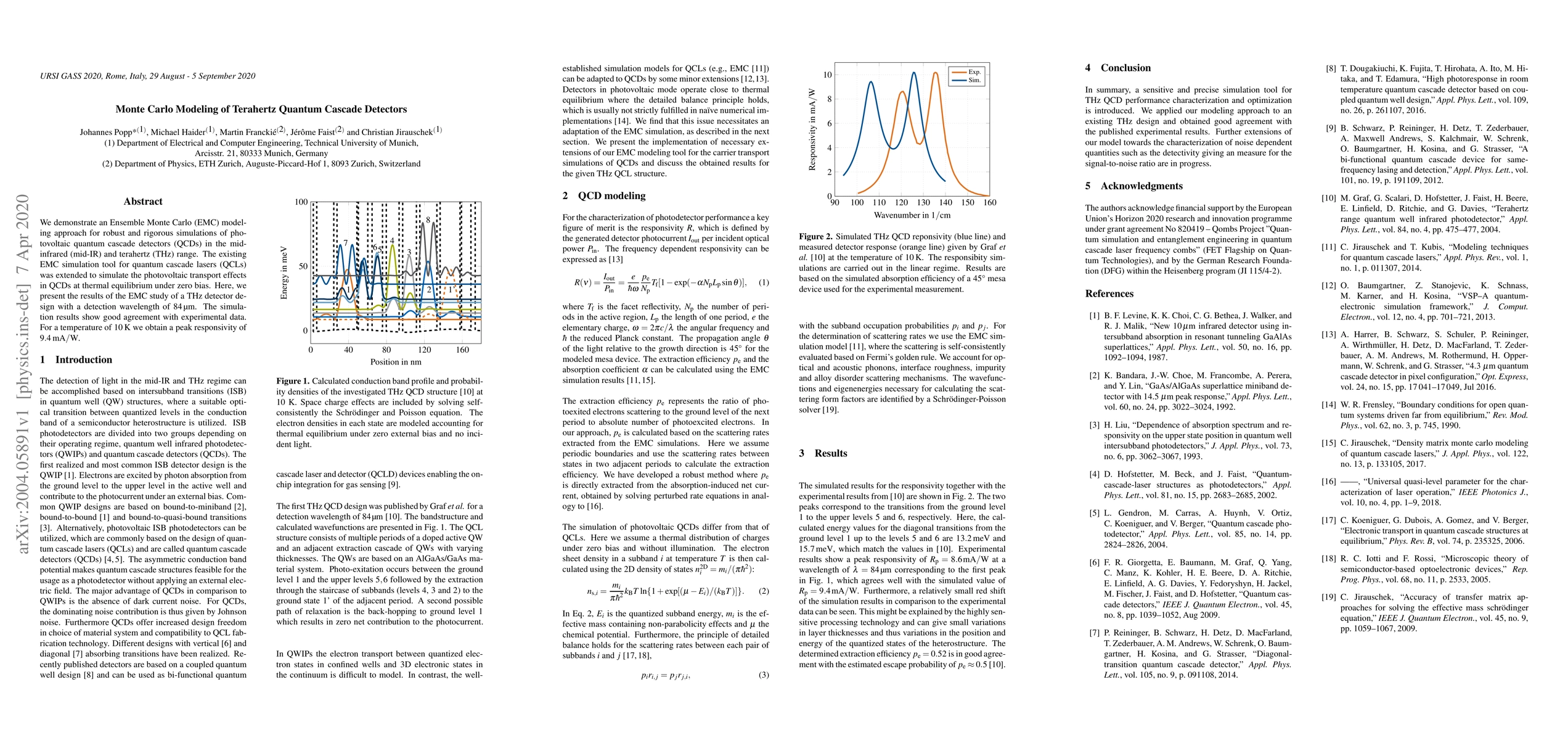 Thumbnail for Monte Carlo Modeling of Terahertz Quantum Cascade Detectors