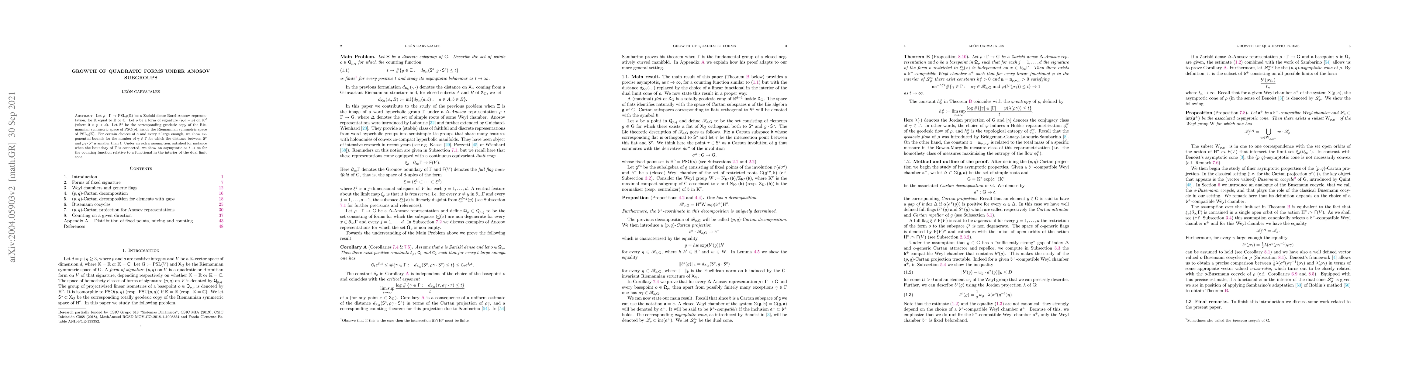 Thumbnail for Growth of quadratic forms under Anosov subgroups