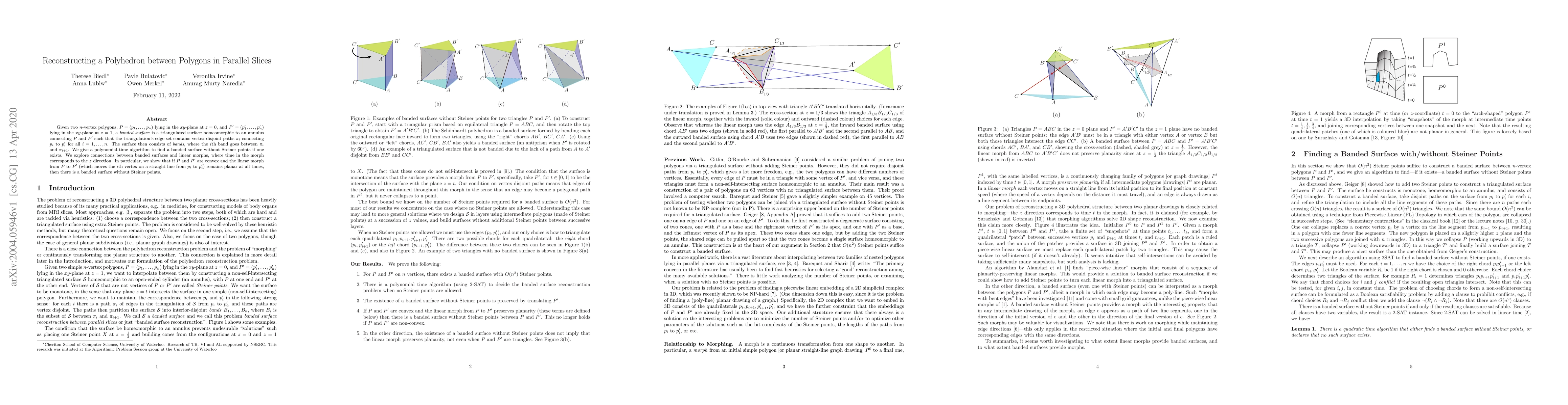 Thumbnail for Reconstructing a Polyhedron between Polygons in Parallel Slices