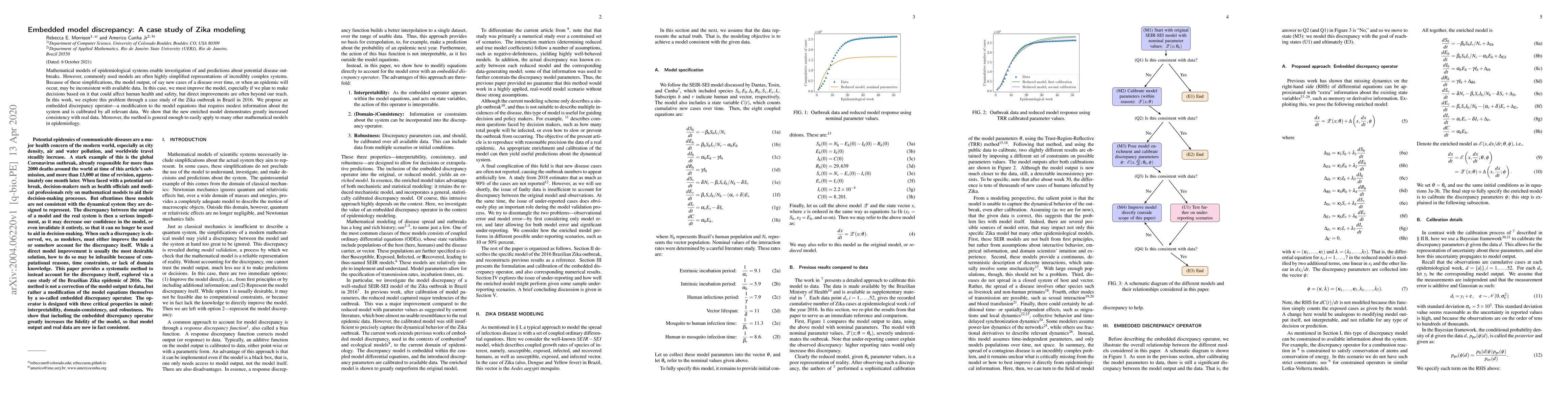 Thumbnail for Embedded model discrepancy: A case study of Zika modeling